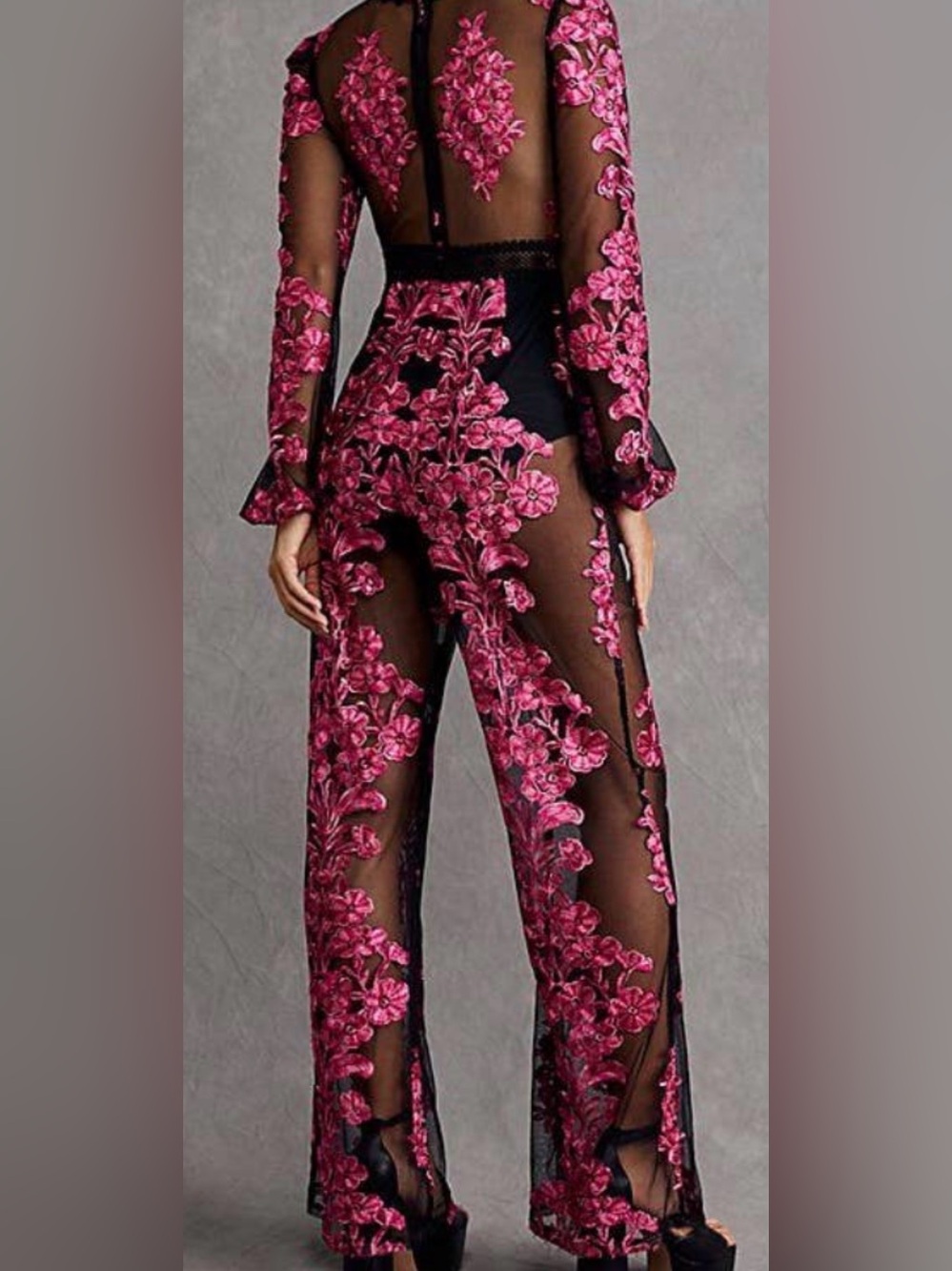 For Love and Lemons x Free People (UK) Temecula lace embroidered pantsuit. Large - Picture 5 of 12